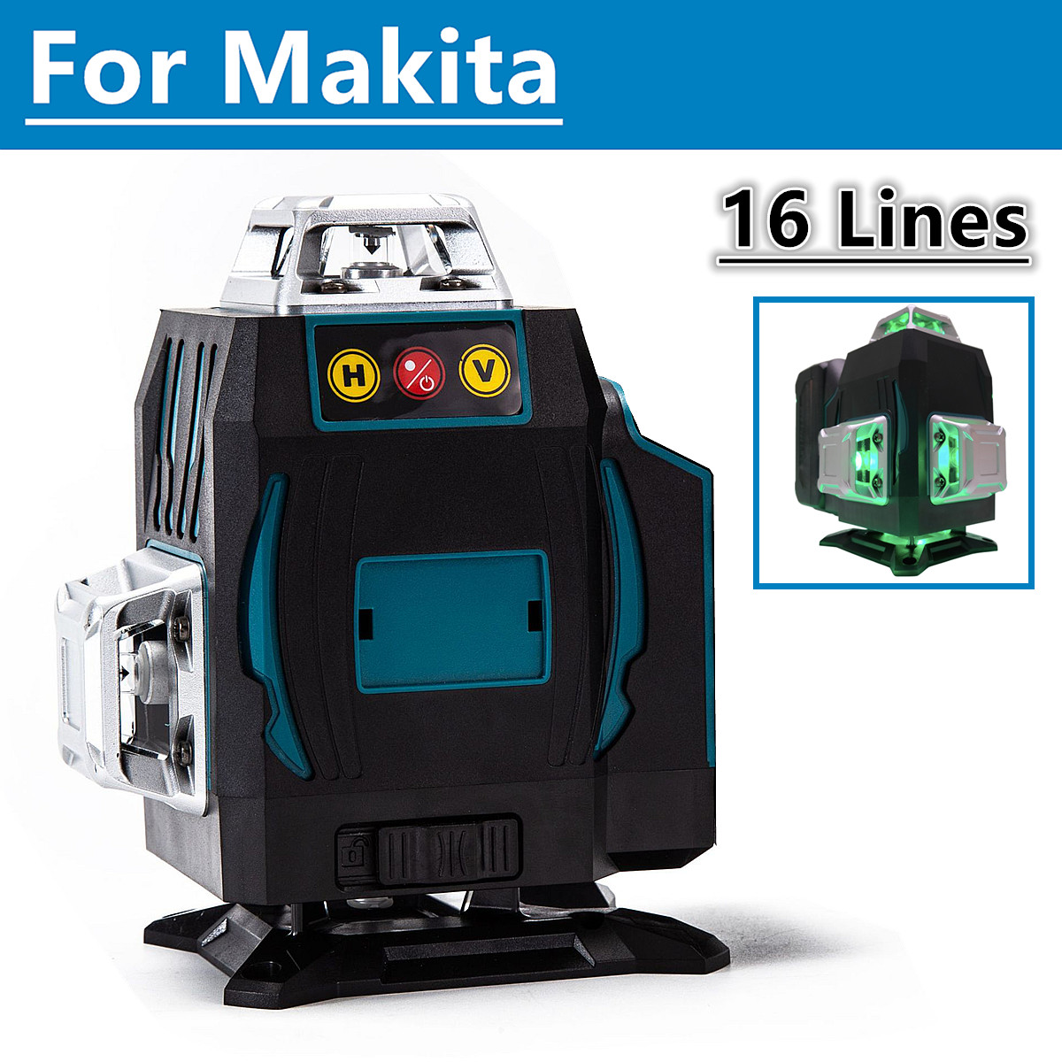 Power Tools Green Color - สําหรับแบตเตอรี่ Makita 18V 16 เส้น 4D