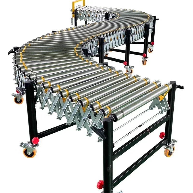 Power Tools Logistics - สายพานลำเลียงแบบม้วนไฟฟ้า สายพานลำเลียงแบบยืดหดได้ สายพานลำเลียงสำหรับการคัดแยกสินค้าด่วน สายพานลำเลียงแบบโค้งงอได้