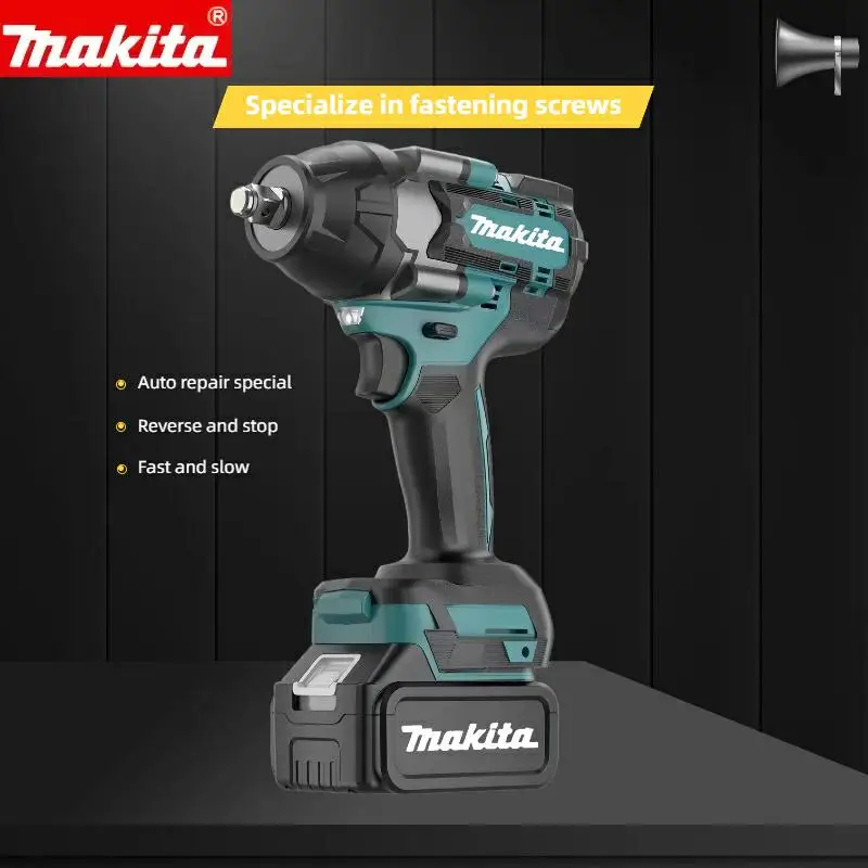 Power Tools Hardware - ประแจกระแทกไร้สาย Makita DTW700 แบบไร้แปรงถ่าน 18V, ประแจลิเธียมแรงบิดสูงสำหรับขันน็อต