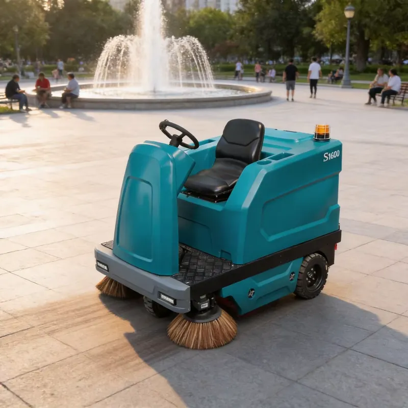 Power Tools Logistics - เครื่องกวาดพื้นอุตสาหกรรม GIYO S1600 ขับเคลื่อนด้วยมอเตอร์ขนาดใหญ่ ทรงพลัง สำหรับงานขนส่งและโลจิสติกส์