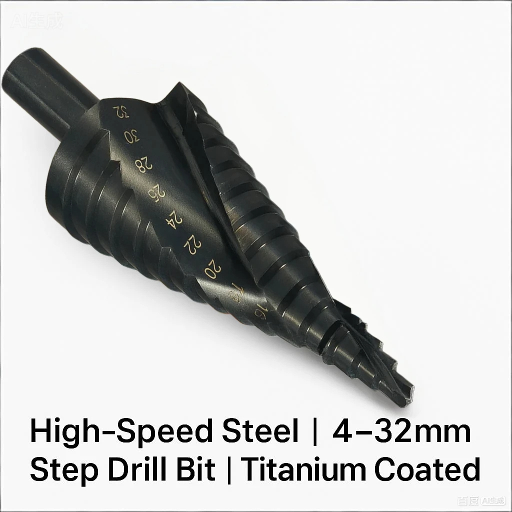 Power Tools Kobalt - ดอกสว่านโคบอลต์ HSS แบบขั้นบันได 4-32 มม. ดอกสว่านเกลียวรูปกรวย