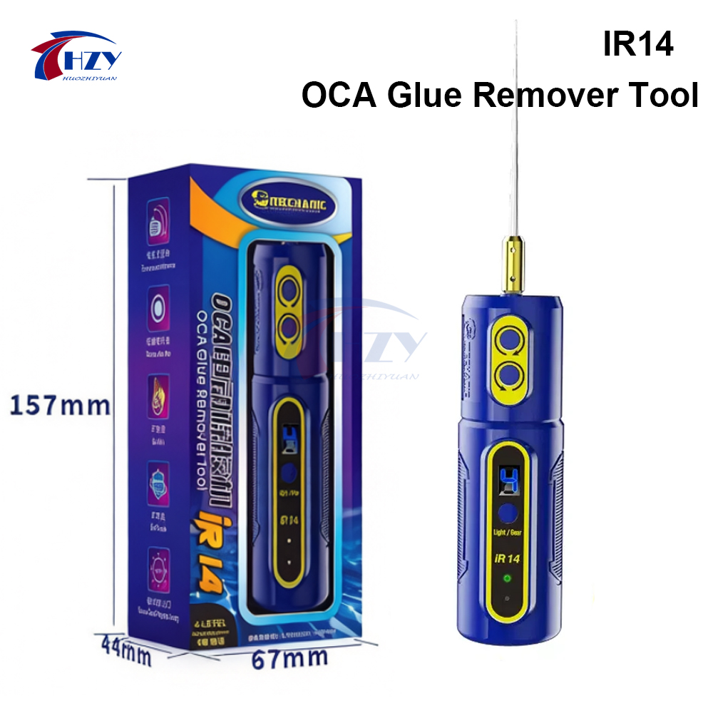 Power Tools Green Color - เครื่องมือถอดกาว OCA ไฟฟ้า MECHANIC IR14 พร้อมไฟแสดงสถานะฝุ่นสีเขียว