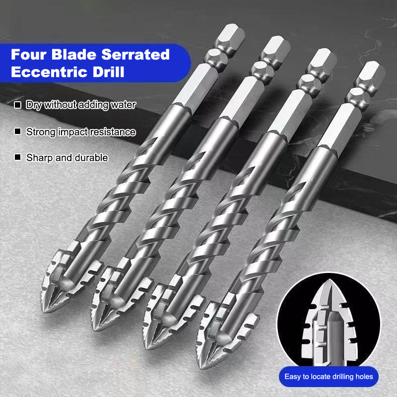 Tile Cutter Electric - ชุดดอกสว่านเหล็กทังสเตนแบบมีฟันเลื่อย 1/7 ชิ้น สำหรับเซรามิก พลาสติก กระเบื้อง