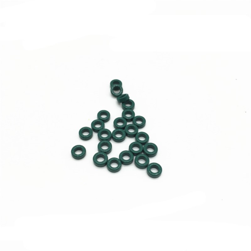 Power Tools Green Color - 100 pcs แมงกานีสสังกะสีสีเขียวเฟอร์ไรต์แหวนแม่เหล็ก T5x3x2mm ป้องกันการรบกวน Magnetic