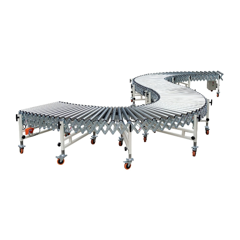 Power Tools Logistics - เครื่องลำเลียงแบบยืดหดได้ สายพานลำเลียงแบบหมุน สายพานลำเลียงแบบมีลูกกลิ้ง สายพานลำเลียงขนาดเล็กสำหรับการคัดแยกสินค้าด่วน
