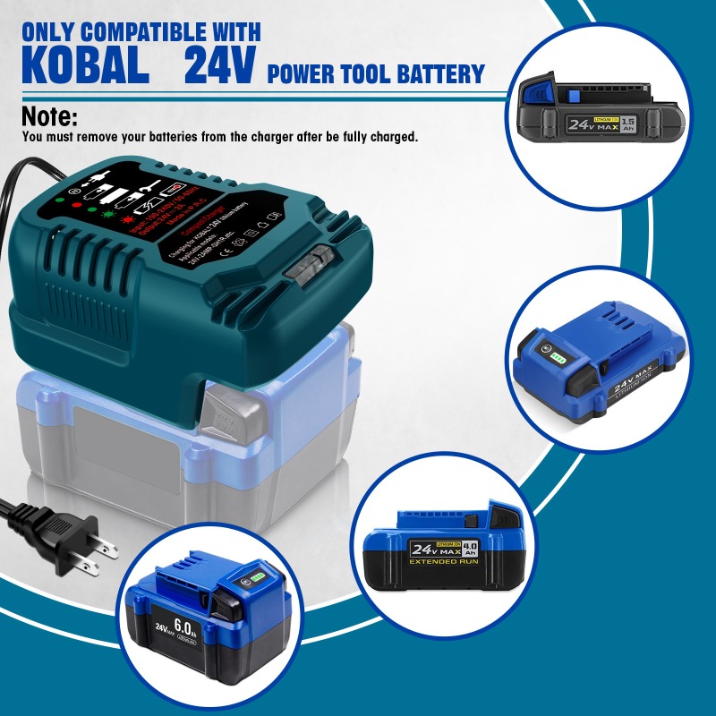 เครื่องชาร์จแบบพกพาขนาดเล็ก ใช - Power Tools Kobalt บทวิจารณ์และราคา