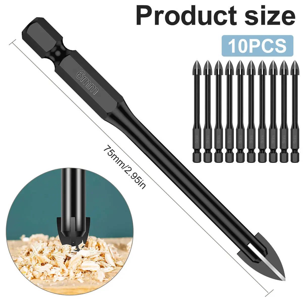 ดอกสว่านหัวไขว้ 6 มม. สำหรับกร - Power Tools Kobalt บทวิจารณ์และราคา