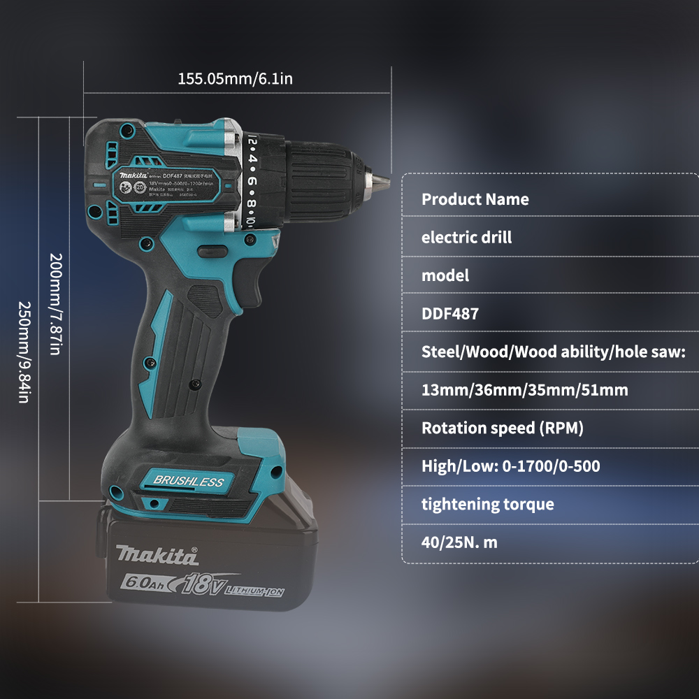 สว่านไร้สายแบบไร้แปรงถ่าน 18V  - Power Tools Hardware บทวิจารณ์และราคา