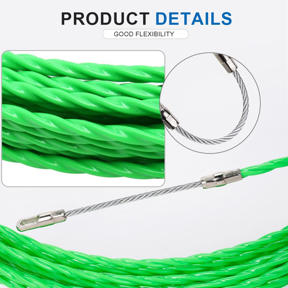 สายดึงสายไฟไฟเบอร์กลาสขนาด 4 ม - Power Tools Green Color บทวิจารณ์และราคา