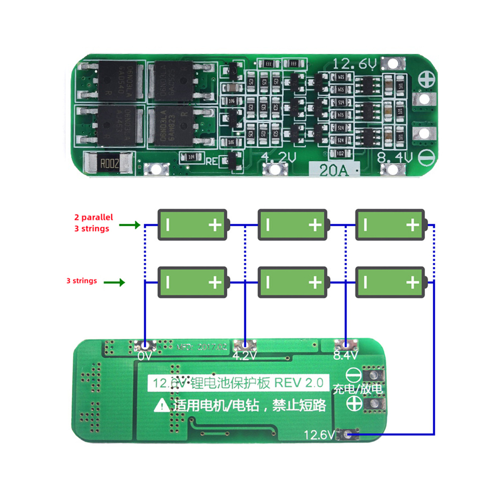 3S 20A Li-ion แบตเตอรี่ลิเธียม - Power Tools Hardware บทวิจารณ์และราคา