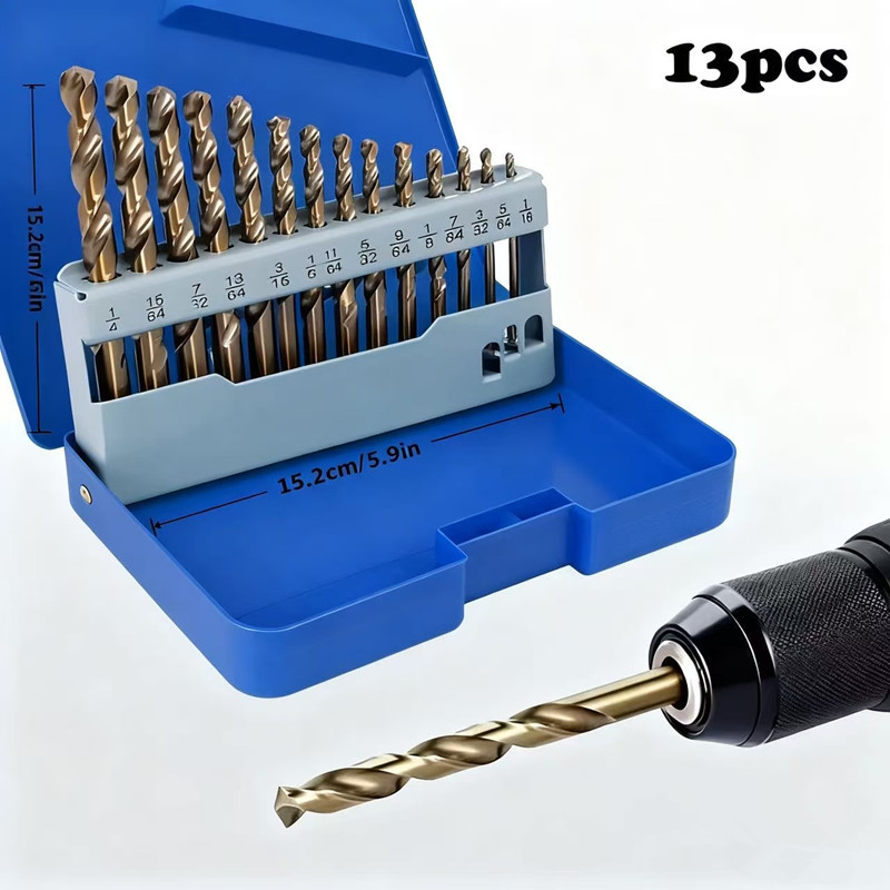 ชุดดอกสว่านโคบอลต์คาร์ไบด์ 13  - Power Tools Kobalt บทวิจารณ์และราคา
