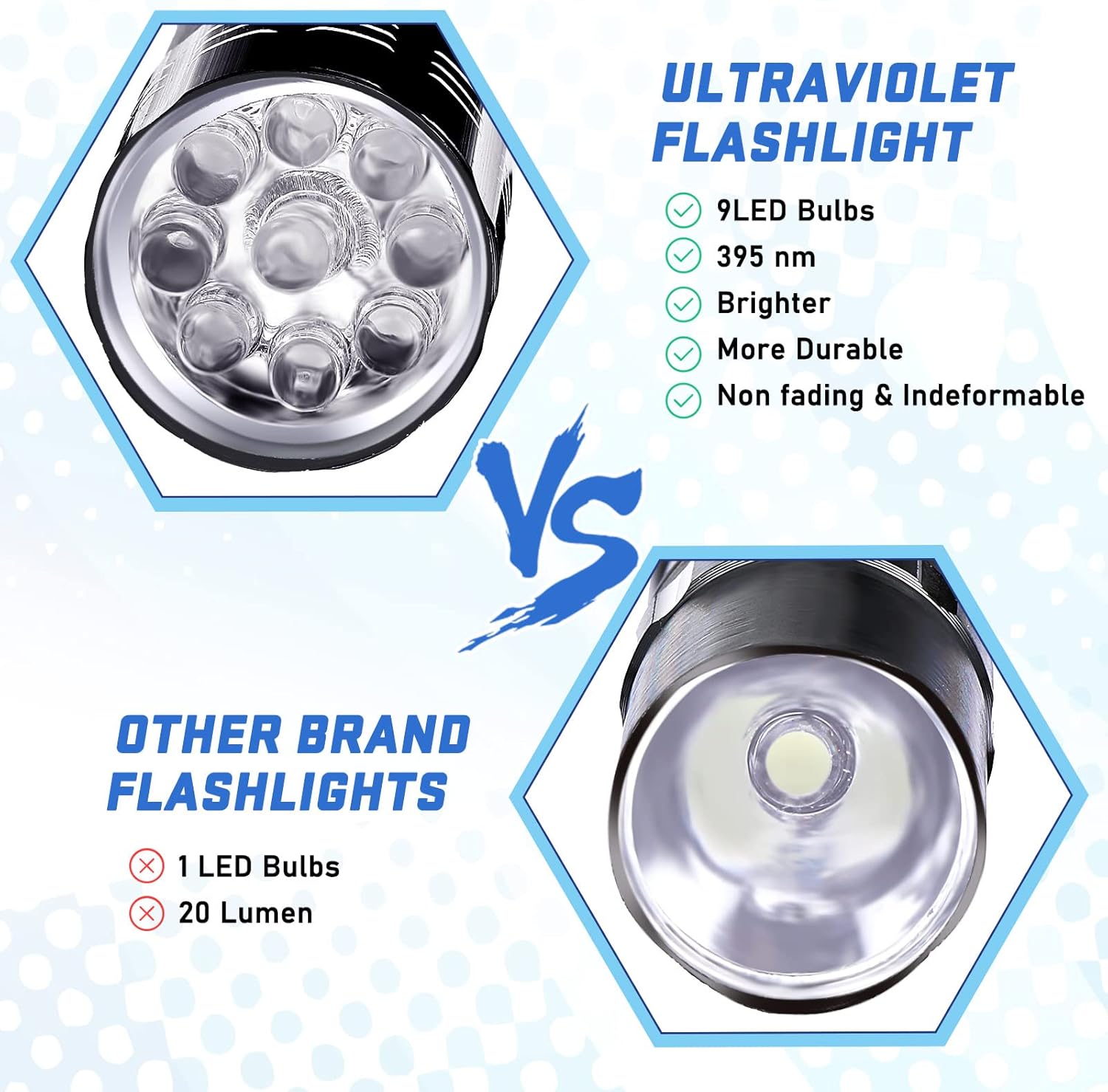 ไฟฉาย LED 9 ดวง แสงยูวีสำหรับบ - Power Tools Aldi บทวิจารณ์และราคา