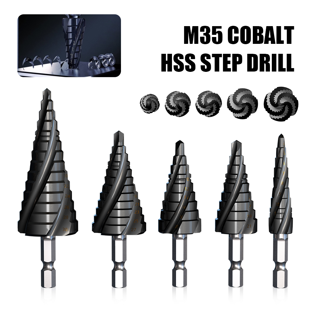M35 โคบอลต์ 4 ขลุ่ยขั้นตอนเจาะ - Power Tools Kobalt บทวิจารณ์และราคา