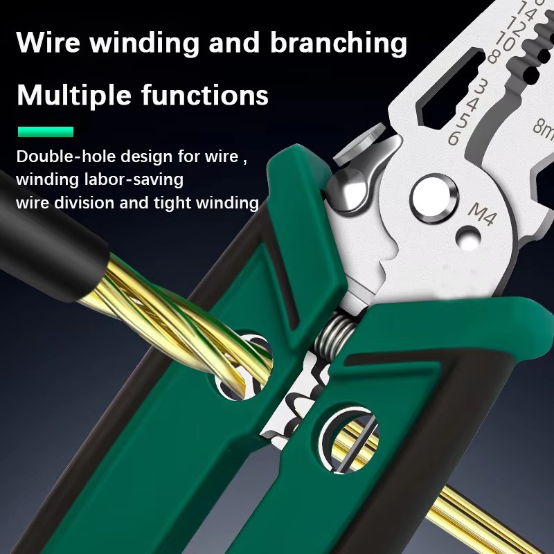 คีมตัดและปอกสายไฟอเนกประสงค์ ส - Power Tools Green Color บทวิจารณ์และราคา