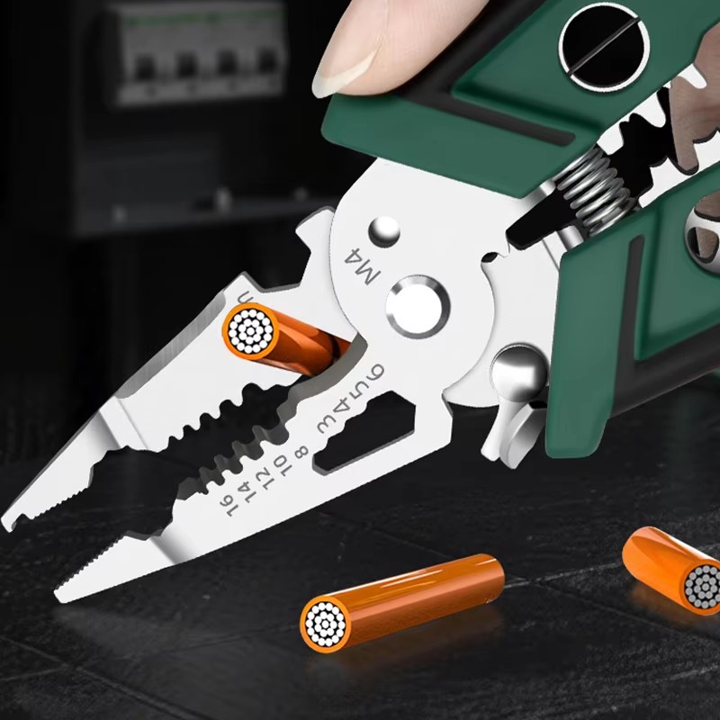 คีมตัดและปอกสายไฟอเนกประสงค์ ส - Power Tools Green Color บทวิจารณ์และราคา