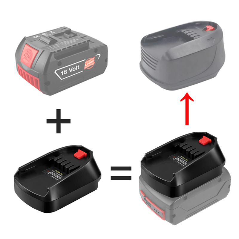 ตัวแปลงแบตเตอรี่สำหรับ Bosch 1 - Power Tools Green Color บทวิจารณ์และราคา